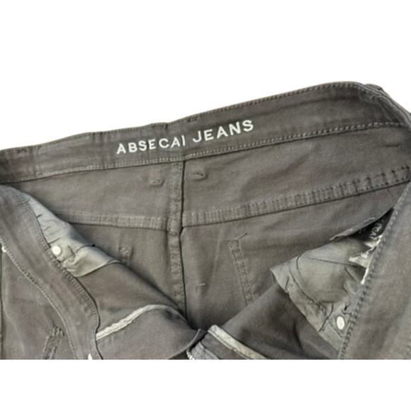 NWT!! "ABSECAI" SZ 38 Distressed Straight Leg/Skinny Jean Skateboarder Stretch - Picture 9 of 15